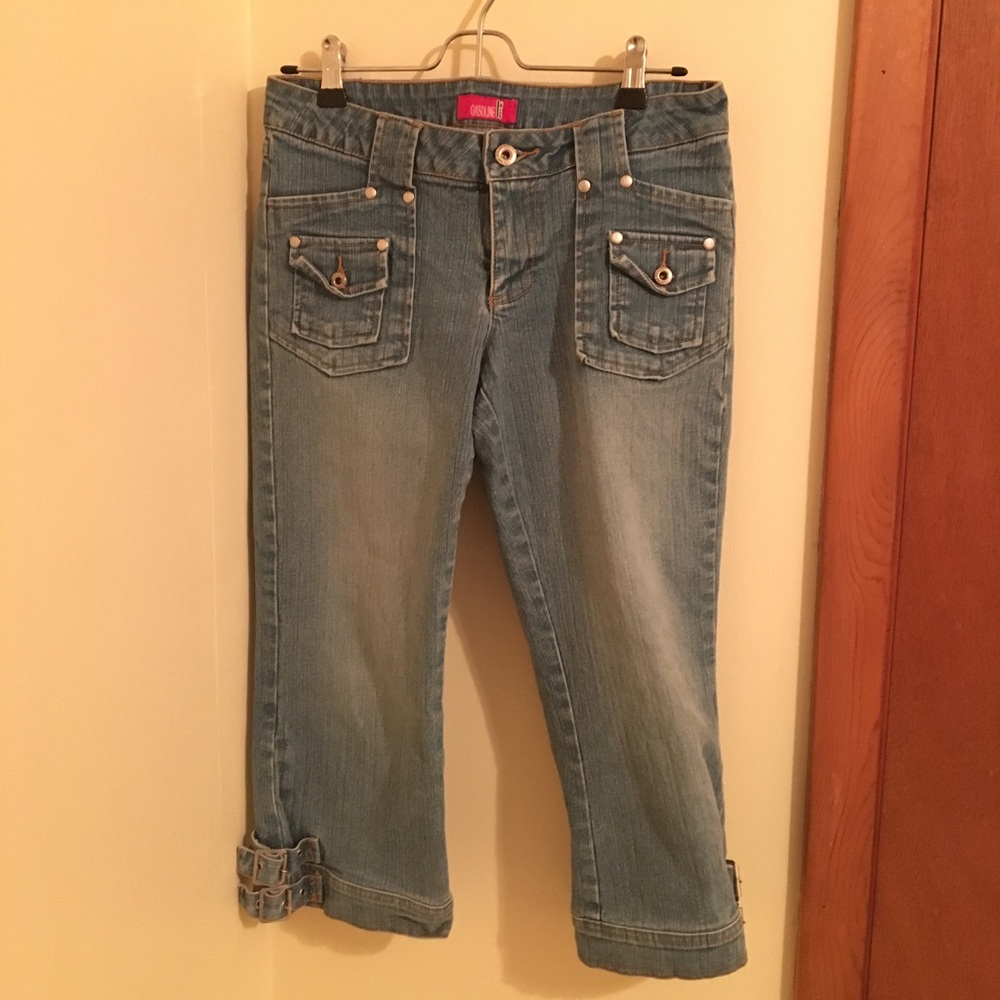 gasoline cropped jeans